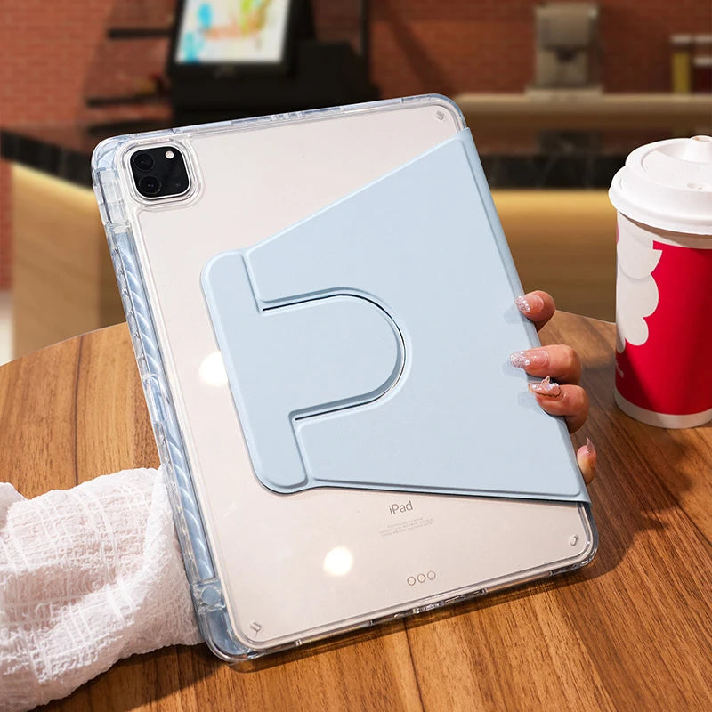 Shell Rotation Shell is Suitable foriPad Pro11 Air4 5 7th 8th 9th iPad 10 Generation Pro10.5 Pro12.9 Mini6  silicone soft