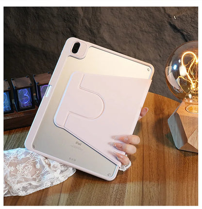 Magnetic Case For iPad Pro 11 Case iPad 7th 8th 9th 10.2 Gen Funda ipad Air 11th 11 M3 4th 5th 10th 10.9 2 9.7 Rotation Cover