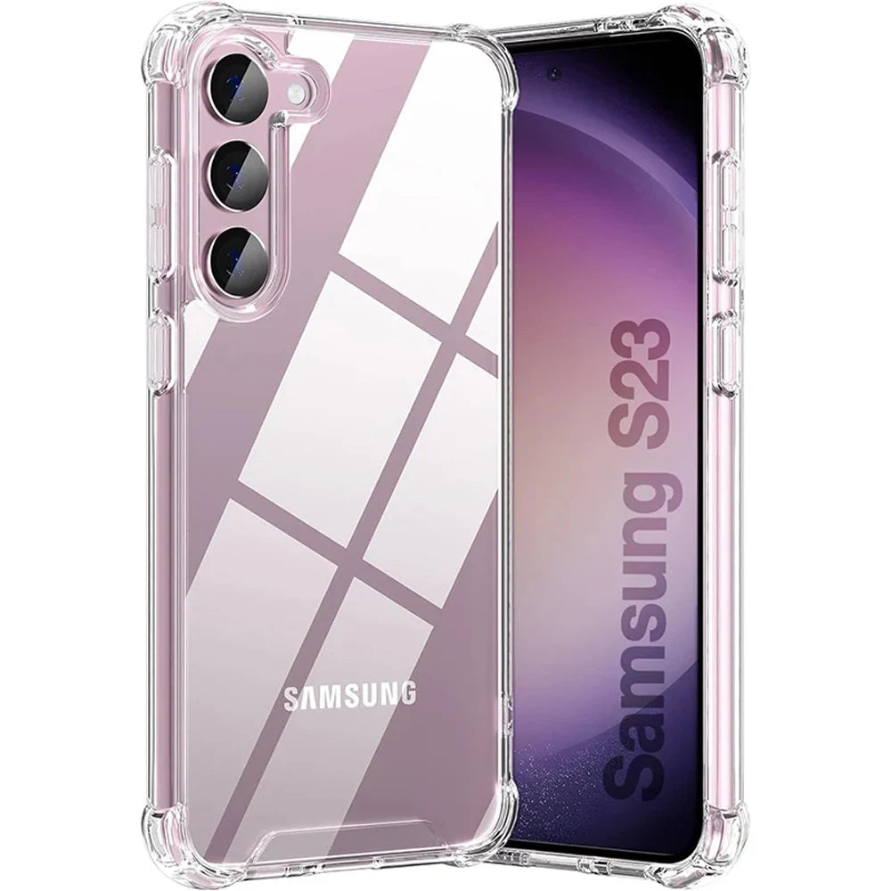 Hybrid Shockproof Case For Samsung Galaxy S25 S24 S23 S21 FE S22 Plus Ultra Clear Hard Case For Samsung A56 A36 A54 A34 A53 A33