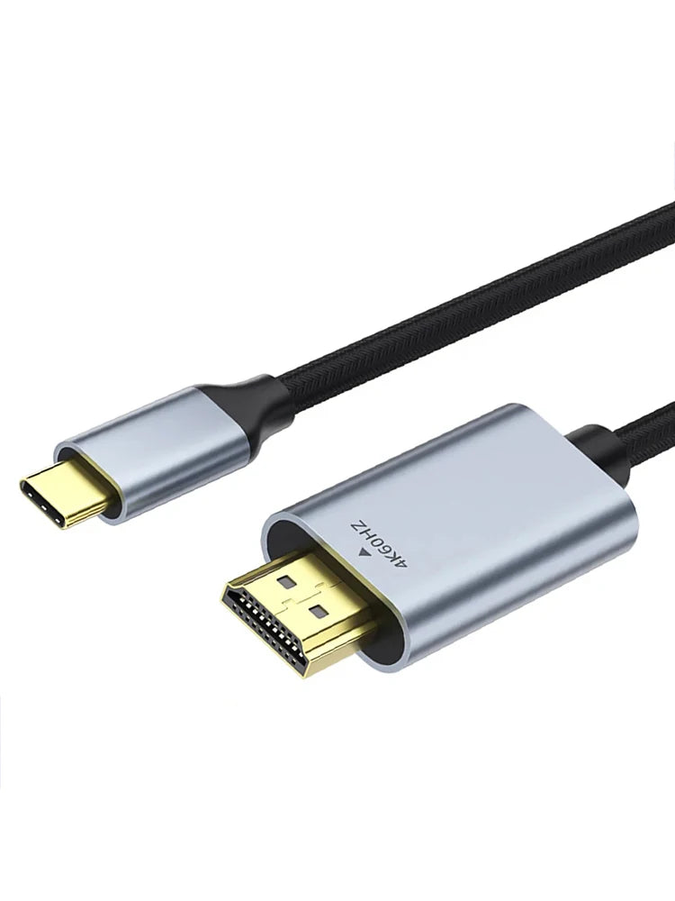 Vothoon USB C to HDMI Cable Adapter 4K 60Hz USB Type C to HDMI Cable Thunderbolt 3 Compatible with MacBook Pro Air iPad Pro