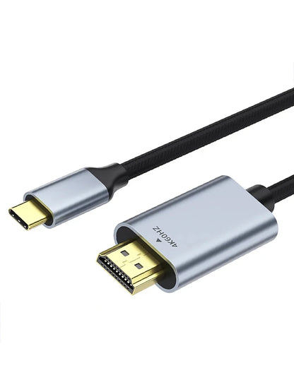 Vothoon USB C to HDMI Cable Adapter 4K 60Hz USB Type C to HDMI Cable Thunderbolt 3 Compatible with MacBook Pro Air iPad Pro