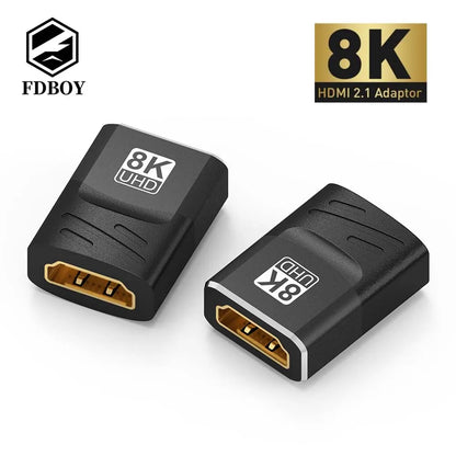8K HDMI Extender Female To Female connector 8K60hz 4K 120/144hz HDMI2.1 For Monitor Display Laptop PS4/3 PC TV Hdmi Cable Extens